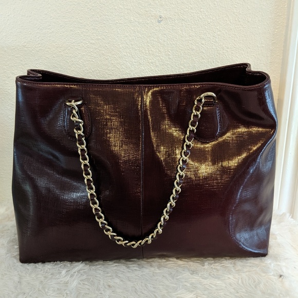 Coach Maroon Leather Shoulder Bag - Picture 4 of 8